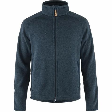 Fjallraven Övik Fleece Navy Singapore For Men (SG-439824)